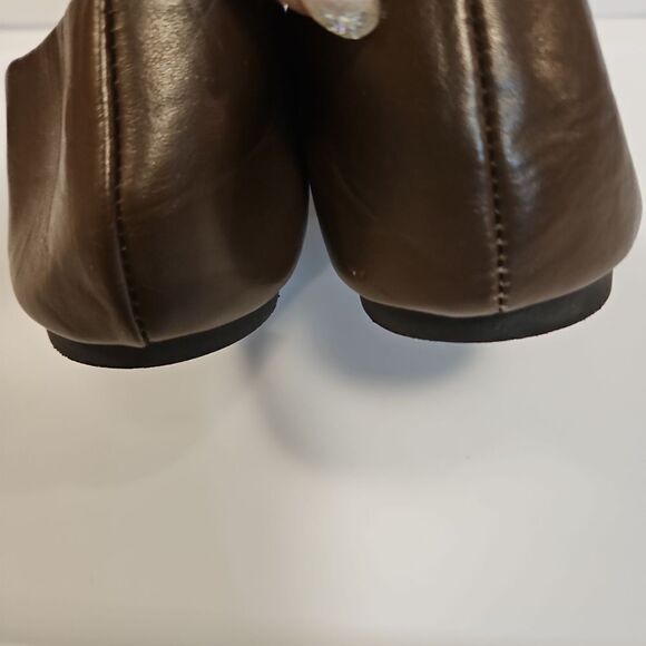 Beverly Hills Polo Club Brown Flats  Like New sz 10 - Picture 6 of 8